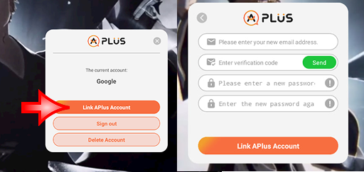 Now let's talk about login — this is extremely important. We initially ask for Crunchyroll login so you don't have to wait and give us a code. However, if you don't want to link Crunchyroll — enter your APLUS credentials and type WILL GIVE CODE instead of your ID. Then wait for a message on the site, otherwise the order will be declined. For Crunchyroll, place your order and wait for completion — you can stay in the game, but if you get kicked out, don't log back in to avoid interfering with the purchase. When the status on the site changes to "Completed" — you can log in and play. For the Crunchyroll (American) version, login is only available through it.
