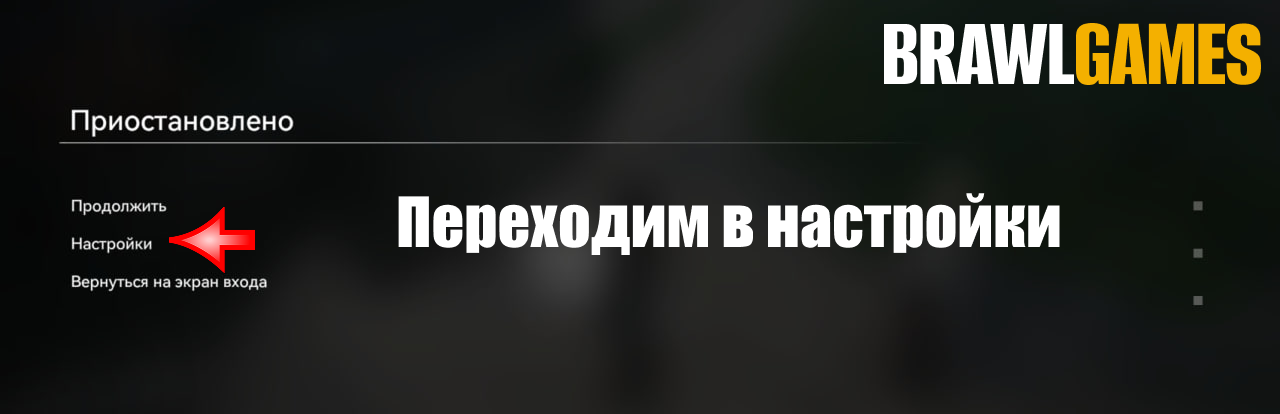Откройте игру и зайдите в раздел настроек.