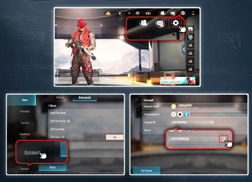 Вам нужно найти Player ID в игре для доставки (не переживайте, это открытые данные)